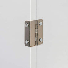 kleankin Mobile Salvaspazio Bagno in Legno Bianco, Mobile a Colonna con Armadietti e Cassetto 39x30x180cm