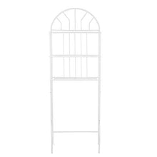 Scaffale Salvaspazio 3 Ripiani, Portaoggetti per Toilette WC Organizer, Scaffale per WC Bianco, Mobile Sopra Lavatrice, Scaffale per WC, Organizer per Asciugamani e Articoli da Toeletta