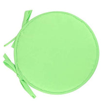 eewopjkj Cuscini per sedie Rotondi per Sedia da Pranzo Confezione da 2 con Lacci Cuscini per sedili universali Cuscini per Esterni per Interni Cucina da Giardino-Verde Chiaro 30x30 cm (12x12 pollic