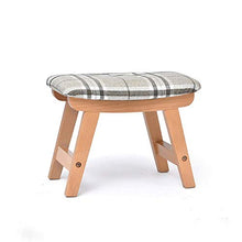 Sgabello Resistente per Soggiorno Semplici mobili for la casa in stile nordico Sgabelli in legno con rivestimento sfoderabile e lavabile in legno Sgabelli bassi Sgabello rotondo Pouf for sedie Sgabell