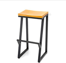 Sgabello Sedia Poggiapiedi di Legno Solido Bar Stool Retro Restaurant Metallo di Alta Sgabello Tempo Libero Ferro Battuto Cafe Tea Shop Bar Sgabello Sedia Designer QAF1010 (Size : Hight: 85cm)