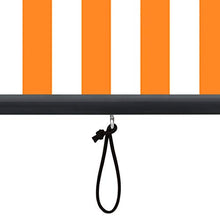 Irfora Tenda a Rullo per Esterni Bianco e Arancione,Tenda da Sole Avvolgibile,Tenda da Sole per Esterno 140x250 cm