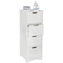 KADIMA DESIGN Bagno Mobile casetta bagno mobile in legno cassetti bianchi armadietto laterale
