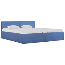 SKM Giroletto Idraulico con Contenitore Blu in Tessuto 160x200 cm