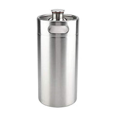 Rockyin 4L Mini in Acciaio Inox Beer Barrel con Coperchio a Spirale di Copertura pratici Accessori for la casa Home Hotel