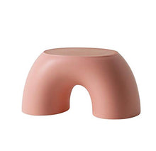 WYB Sgabello Arcobaleno per Bambini in plastica Cartoon Sgabello Anti-Slip Antiscivolo Addensato Sgabello Addensare Sgabello per Adulti 191 * 360 * 185mm,Rosa
