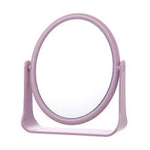 Portatile desktop rotondo specchio ragazza trucco specchio studente tenuto in mano bifacciale specchio retroilluminato signore bellezza trucco specchio A2