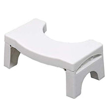 RONGJJ Sgabello per WC con Gradino Accovacciato, Sgabello per WC Antiscivolo per Bagno Strumento per Lo Squat - Guarigione Contro La Stitichezza - più Sano, White