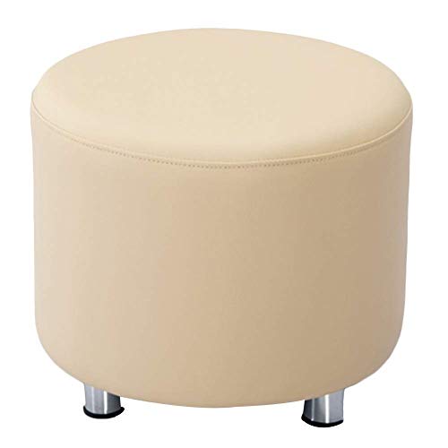 HBING Multifunzionale Tavolo caffè Riposo Poggiapiedi Ottomano Sgabello Imbottito Poggiapiedi Sgabello Elegante Sedile Ottomano per Camera Letto E Soggiorno Sala Lettura Ristorante Club,Beige