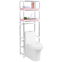 Cikonielf - Mensola portaoggetti per bagno, salvaspazio sopra la lavatrice, a 3 ripiani, 53 x 28 x 166 cm