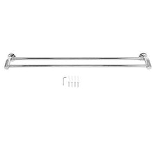 CHHD Portasciugamani a Doppia Asta da Bagno, mensola Porta Asciugamani a Muro da 90 cm a 2 Poli in Acciaio Inossidabile, Antiscivolo, Forte Resistenza con Gancio