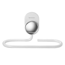 Wangel Adesivo Anello portasciugamani, Senza Foratura, Alluminio, Cucina e Bagno, Bianca