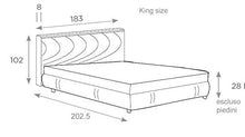 Letti Per Dormire.it - Letto Grecia Imbottito Matrimoniale King Size con Contenitore (Fucsia 15)