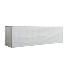 QAF Frangivista e Telo frangivento per balconi Paravento per Balcone 95% paravento con Rete ombreggiante per ringhiera da Giardino per Balcone Esterno QAF210311(Color:White,Size:75x 400cm)
