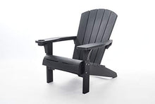 Keter 247060 Elegante Sedia a Sdraio Mountain con Finitura Effetto Legno, Grafite