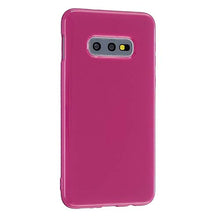 CrazyLemon Custodia per Samsung Galaxy S10e, simpatica custodia protettiva antiurto silicone tinta unita trasparente Cover gelatina morbida in silicone sottile - Rosa Rossa
