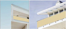 LYYK Recinzione Copertura per Balcone, Protezione Solare, Resistente alle intemperie, Installazione Facile, con Fascette e funi, per Campo Sportivo, Giardino, Balcone, 50x300cm Beige