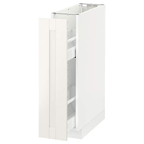 METOD base armadio/estraibile int raccordi 20x61.8x88 cm bianco/bianco