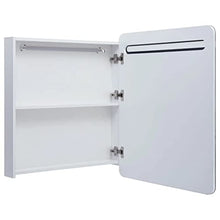 vidaXL Armadietto Bagno con Specchio e Luci LED con Ante e Ripiani Interni Elegante Moderno Funzionale Mobiletto Pensile 68x9x80 cm MDF e Melamina