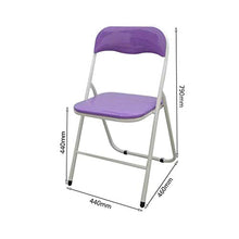 zvcv Sedia Pieghevole Sedia Pieghevole Sedia da scrivania Portatile con Schienale da Campeggio per Il Tempo Libero Viola Brillante