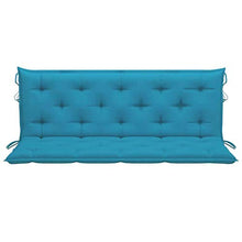 vidaXL Cuscino per Dondolo Azzurro 150 cm in Tessuto