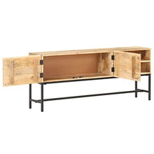 vidaXL Legno Massello di Mango Credenza Madia Mobile Basso Armadio Armadietto Mobili Arredo Arredamento Cassapanca Portaoggetti 145x30x60 cm