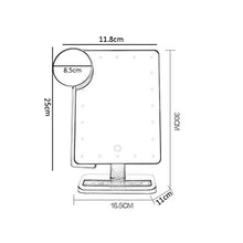 Specchio da trucco a LED portatile Touch Screen intelligente con luce specchio da spogliatoio luce 10X lente d'ingrandimento Xuan - vale la pena avere (colore: bianco, dimensioni: -)