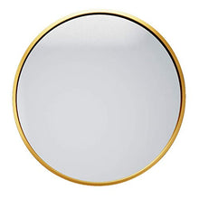 Specchio da Bagno Rotondo a Parete per mobili da Bagno | Specchio da Barba per Il Trucco | Specchio da Parete con Cornice in Metallo Dorato | Disponibile 30-70 cm