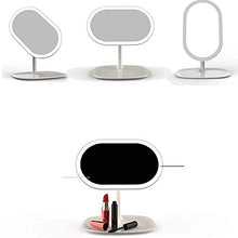 Specchio Per Il Trucco Specchio Per Il Trucco Con Specchio Per Il Trucco Con Illuminazione A Muro Specchio Per Il Trucco Ricaricabile Staccabile Portatile Regolabile A 360 Gradi (Bianco) Specchio Per