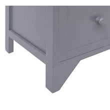 FAMIROSA Armadietto con 6 Cassetti Grigio 60x30x75cm Legno di Paulownia