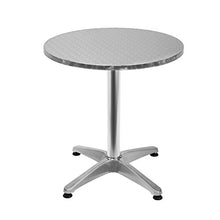 Tavolo alto pieghevole 2 in 1 in alluminio ed in acciaio regolabile in altezza 70 cm o 115 cm diametro 60 cm