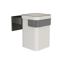 Serie Square - Portaspazzolini Metallo Cromato