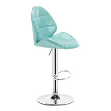 WDX- Bar Stool Bar Stool Moda Creativa Bar Chair Casa Schienale Alto Seggiovia Bar Stool Rotante ad Alta Sgabello Sgabello Colazione Ristorante Ascensore Sgabello Confortevole (Color : Blue)