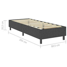 Tidyard Struttura Letto Singolo Moderno a Doghe Rivestimento in Tessuto,Letto a Doghe,Tleio Letto,80x200 cm,Grigio