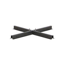 Siena Garden Stahlkreuz Croce in Acciaio per Supporto ombrellone, Nero, 100x100x6 cm