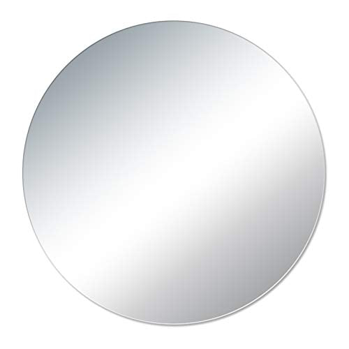 Specchio da Bagno Rotondo Senza Cornice, Specchio da Parete Semplice, Specchio per Il Trucco, Specchio in Vetro Ad Alta Definizione, 40/50/60 / 70CM, per Bagno, Soggiorno, Camera da Letto, Specchio