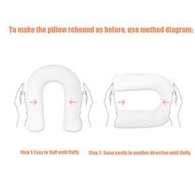 Gravidanza Pillow U-Shape Nursing Full Body Pillow completa di cuscini e il sostegno della maternità con il supporto di estensione staccabile for Back Fianchi Gambe ventre for donne incinte, Blu Huang