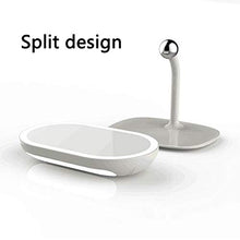 WYLILZI-Home Specchi da Tavolo Specchi da Bagno Specchio Trucco 2 in 1 Lampada da Tavolo USB Ricaricabile Lampada a LED Rimovibile Touch Screen 360 ° Design Split Girevole Specchi
