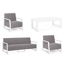 Set 4 Salotto Nives Bianco Ks01 Bizzotto cod. 0662462