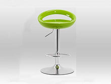 LWW Sedie, Bar Seggiovia sedia rotante Nail panca rotonda Sgabello Alto Reception sedia,verde