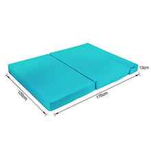 Zaffiro Turchese Letto Matrimoniale Z Pieghevole Divano Letto Letto Matrimoniale Futon Divano per Adulti e Bambini Materasso Pieghevole