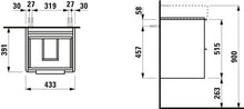 Laufen Base per mobiletto Val Vanity, 2 cassetti, per lavabo 815281, colorazione: Multicolore - H4021321109991