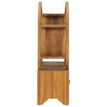 Tidyard Armadietto Armadio Design Retro con Mensola e Cassetti Yin Yang in Legno di Teak 68x26x83 cm/100x26x112 cm,Mobile Mobiletto Soggiorno Retro con Mensola e Cassetti in Legno