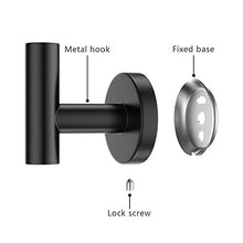 BOLANA 2 Pezzi Ganci Appendiabiti in Acciaio Inox Ganci Appendi Accappatoio Bagno Ganci Appendiabiti da Parete a Vite Ganci Cucina da Muro Viti Impermeabile per Cucina Bagno