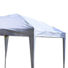 Outsunny Gazebo Pieghevole con Corde e Picchetti da Giardino Tessuto Oxford 3x3M Bianco