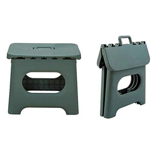 Sgabello pieghevole, sgabelli in plastica leggera, sgabello pieghevole antiscivolo, per cucina, bagno, camera da letto, fino a 90 kg
