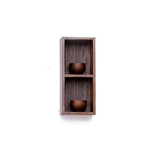 RCLD Una partizione mensola di Legno di faggio Libreria Materiali di Alta qualità Strato cubo unitario Esporre Amichevole Vernice di Legno, Materiale di Legno: Quercia (Color : Walnut Color)