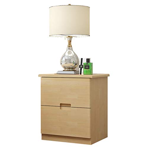Comodino Camera da Letto in Legno massello 2 Ripostiglio Piccolo Armadio Tavolo del Telefono Cuscinetto 300 kg-40x36x49 cm FANJIANI