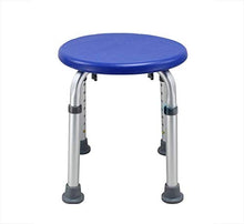 CLJ-LJ - Sgabelli da bagno per doccia, sedia da bagno, sgabello da bagno, sedia da bagno per anziani, in lega di alluminio, antiscivolo, carico massimo: 150 kg (blu scuro)