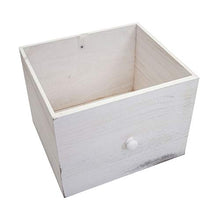 Mendler Cassettiera con 3 ceste Shabby Vintage HWC-H21 Legno paulonia Bianco